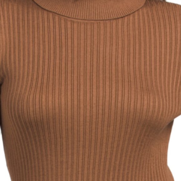 JULIA JORDAN Pleated Skirt Turtle Neck Maxi Sweater Dress - Picture 3 of 3